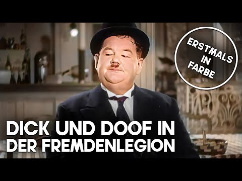 Dick und Doof in der Fremdenlegion | KOLORIERT | Filmklassiker | Deutsch | Komödie