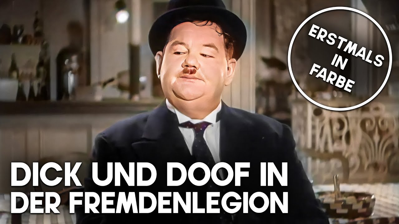 Dick und Doof in der Fremdenlegion | KOLORIERT | Filmklassiker | Deutsch | Komödie