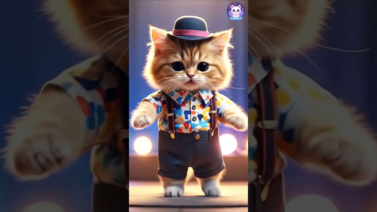 cute cat in pretty outfit 