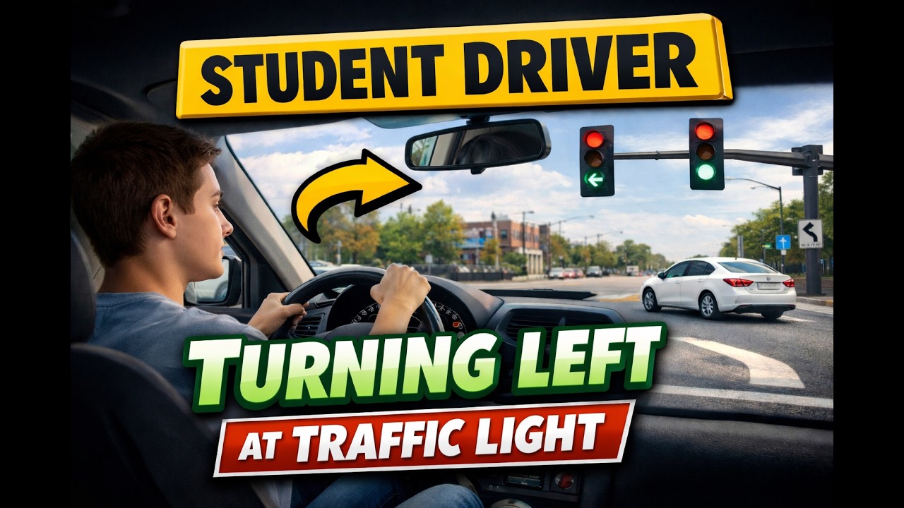 Student driver turning left | live demo | how to turn left #canada # ...