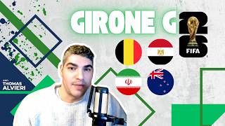 FIFA World Cup 2026 - Group G Analysis (Belgium, Egypt, Iran, New Zealand)