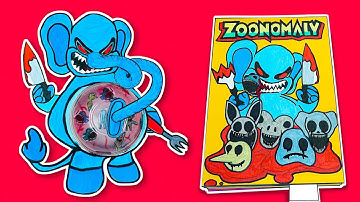 Making Poppy Playtime Chapter 3 GameBook🐱🐘（+Bubba Bubbaphant Smiling Critters Squishy）DIY 파피 플레이타임 3