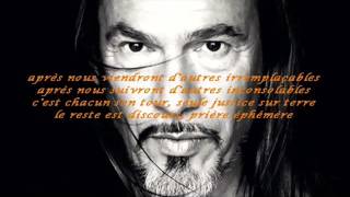 Florent Pagny - Après nous (Paroles) chords