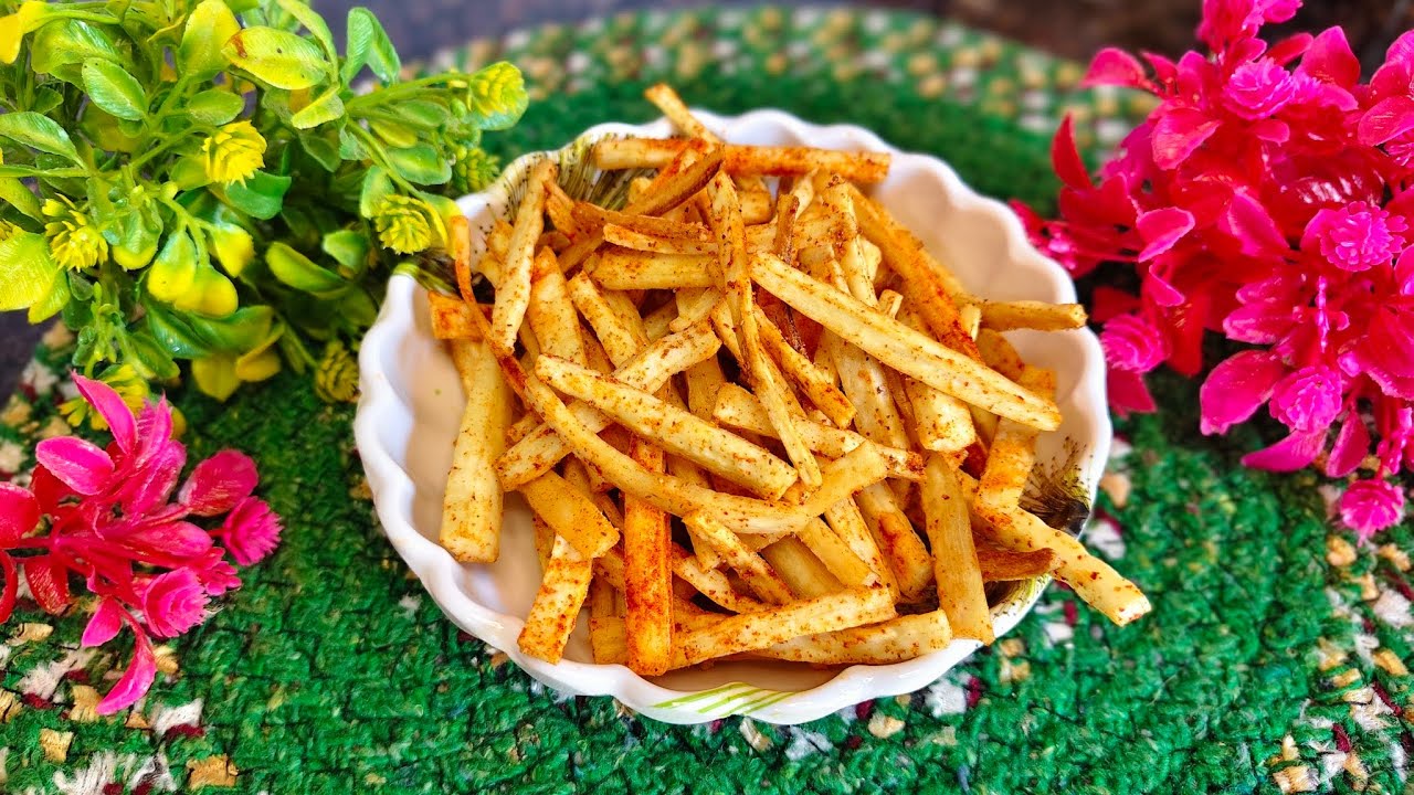  कप्पा स्टिक रेसिपी | Tapioca stick recipe | kappa stick | Tapioca chips recipe | 