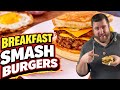 Breakfast Smash Burgers (AKA Homemade McGriddle!) 🍔🔥