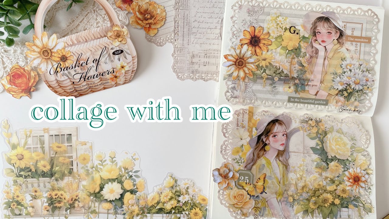 コラージュ作業動画 | collage with me #74 - YouTube コラージュ作業動画 | collage with me #74 - YouTube