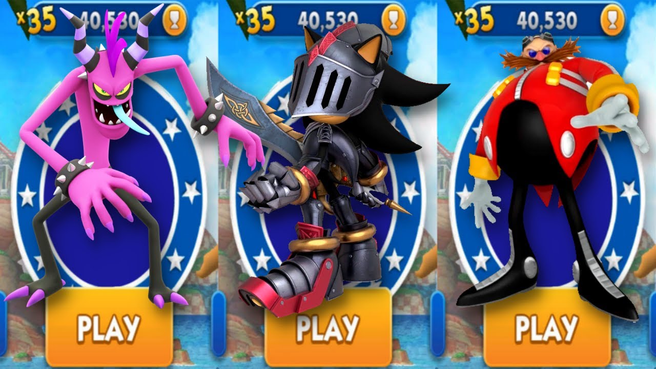 Sonic Dash Sir Lancelot Event Character Vs Zazz Boss and Eggman Boss ...