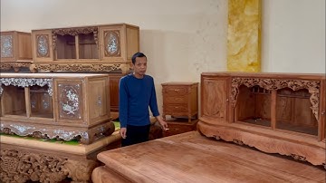 Anh Khách Từ Đất Làng Nghề Mộc Bắc Ninh Sở Hữu Chiếc Tủ Chè Gỗ Hương Đá Vân Cực Đẹp