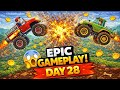 Day 28 Hill Climb Racing Live | High Score Challenge & Crazy Stunts #HillClimbRacing #gaminglive.