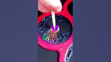 Beautiful Spirograph art drawings on Scratch paper  #funny #satisfying