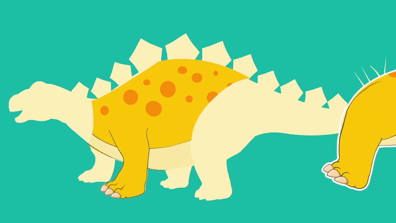 Learn Dinosaur name For Kids | Stegosaurus Animation | Dinosaur Cartoon for Children