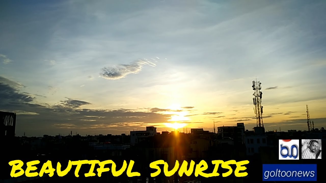Beautiful sunrise time lapse hd video sunrise video clip