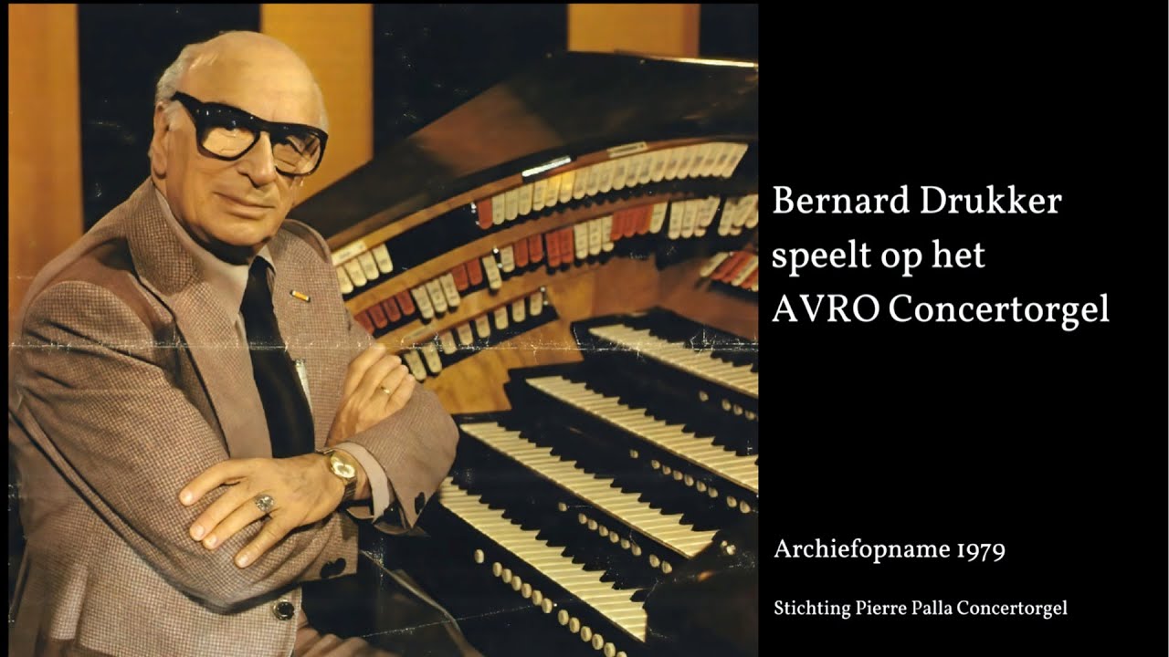 Bernard Drukker speelt op het AVRO concertorgel