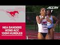 SMU's Nea Sanders Wins ACC 100-Meter Hurdles