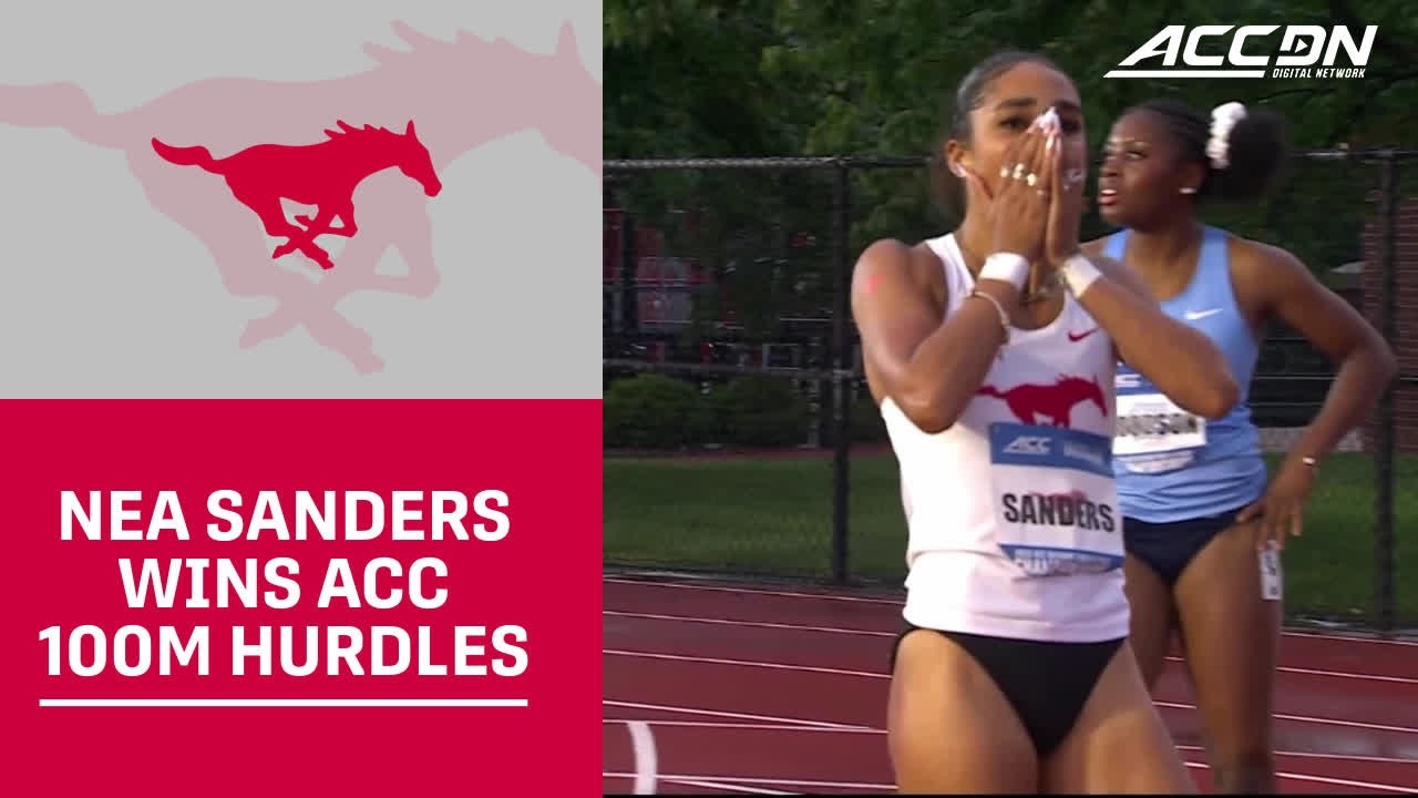 SMU's Nea Sanders Wins ACC 100-Meter Hurdles