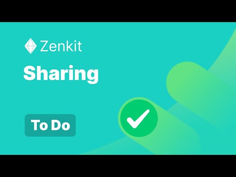 Sharing - Zenkit To Do