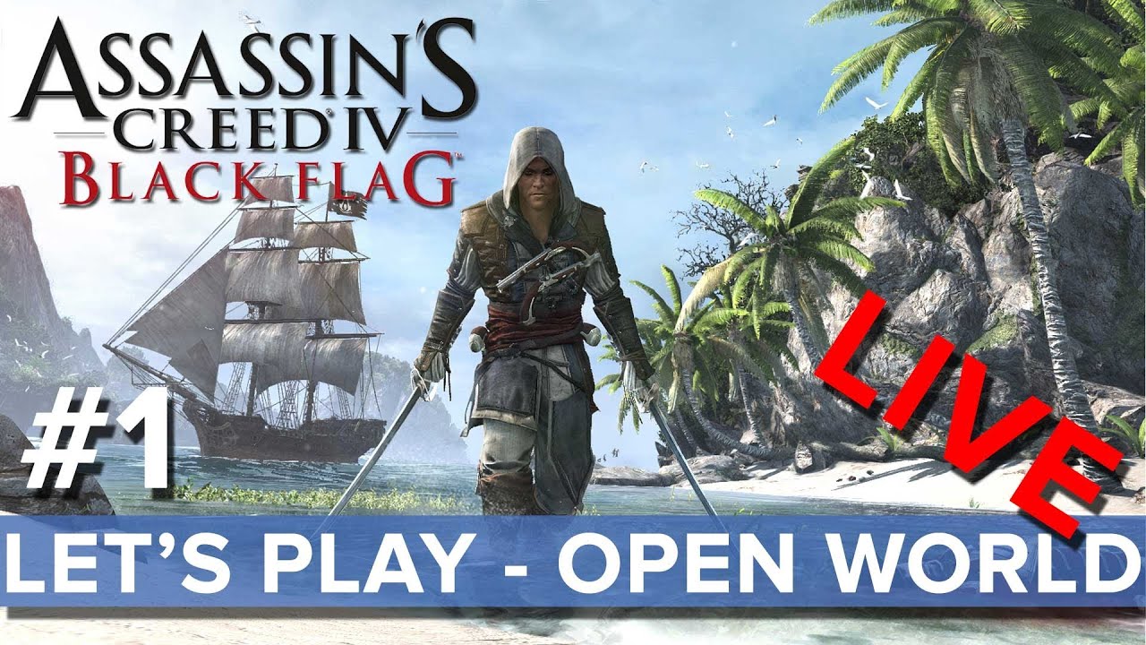 Assassin s Creed 4 Let s Play Open World 1 LIVE Eurogamer YouTube