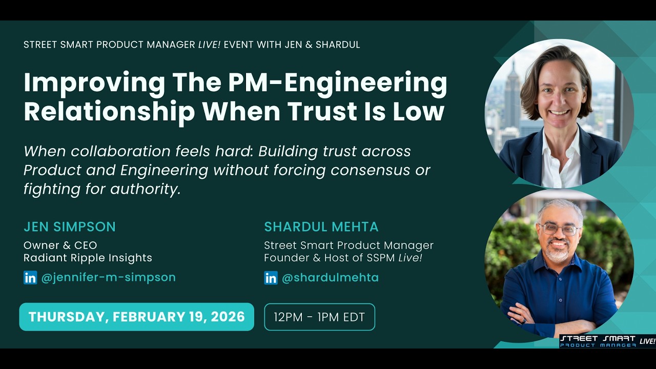 Improving the Product Manager and Engineering Relationship | SSPM Live! with Jen Simpson