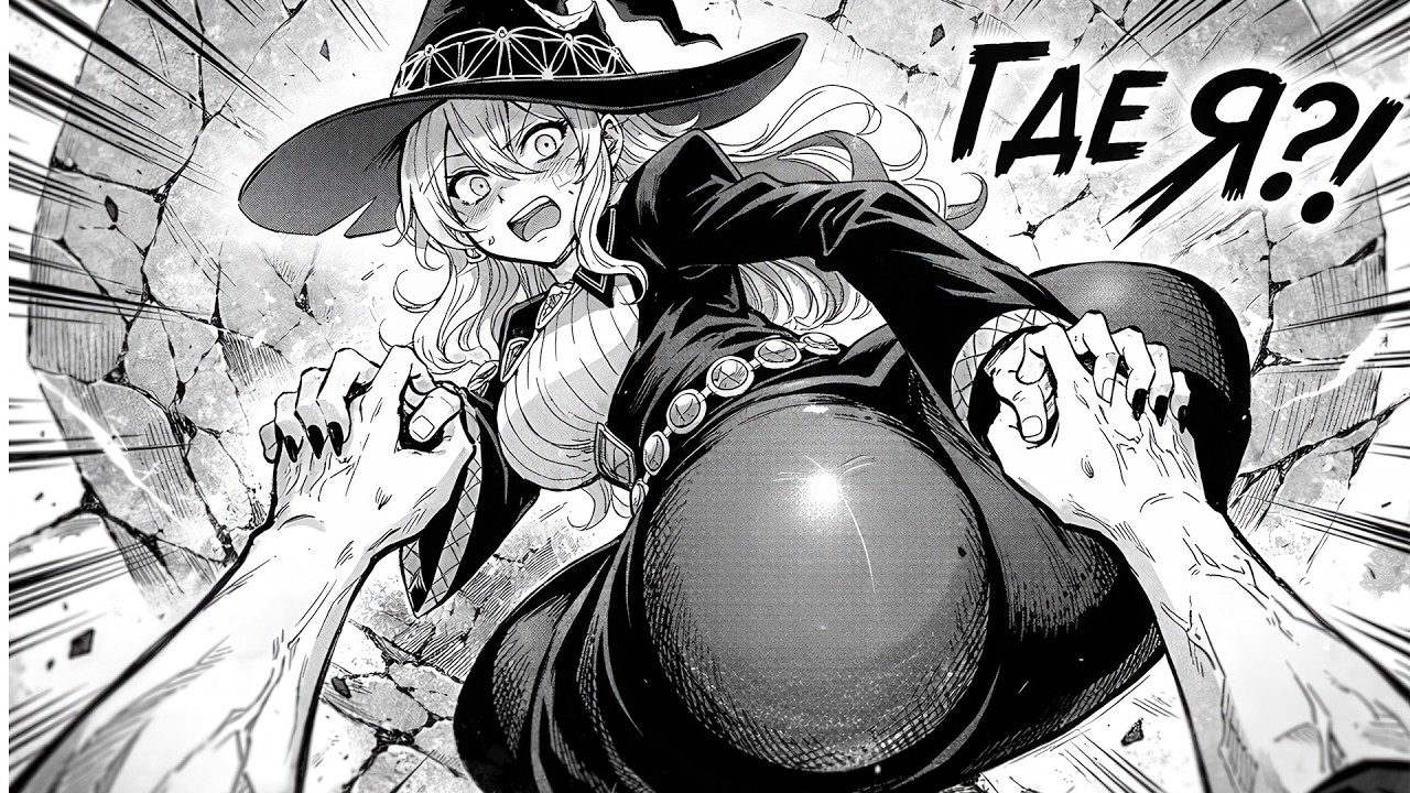 Ведьму закинули в будущее, где люди эволюционировали… но магии НЕТ! | Рекап манги