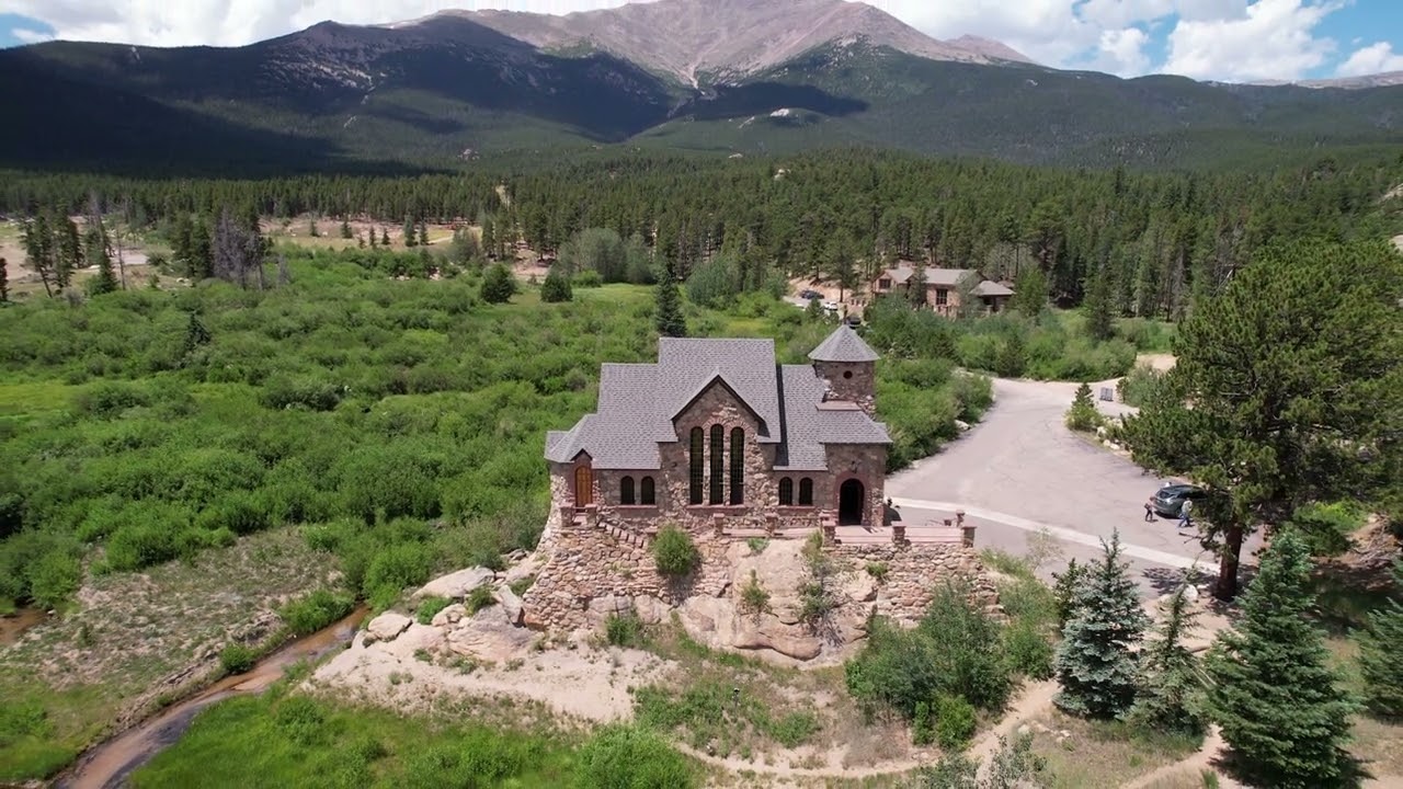Saint Catherine's Chapel on the Rocks Peak to Peak Highway Allenspark Colorado going to Estes Park 2