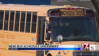 New bus schedule begins for Durham Public Schools students