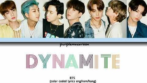 [BTS] DYNAMITE - (color coded lyrics English)