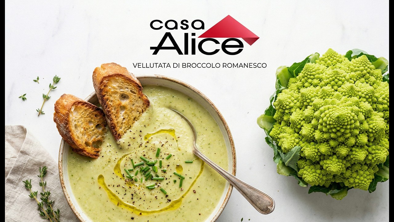 Casa Alice 🏠 Vellutata BROCCOLO ROMANESCO e Pollo (Audio HD)