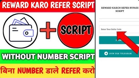 Reward Karo App Script || New Earning App Refer Script || Unlimited Refer Script ||Earn With Khushi