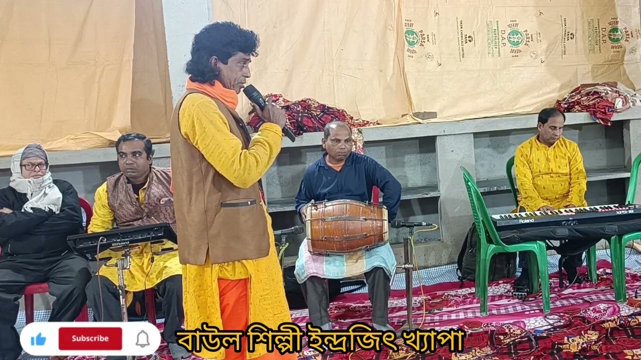 লোকগীতি, মধুর কৃষ্ণ নামে আঁখি যেন ঝরে, শিল্পী ইন্দ্রজিৎ ক্ষ্যাপা পরিচালনায় হরিগুরু টিভি