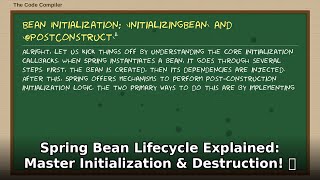 Java Spring Bean Lifecycle EXPLAINED! Master Initialization & Destruction Deep Dive 🚀