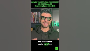 How do you define ISO 27001 Scope? ISO 27001 Clause 4.3 #iso27001