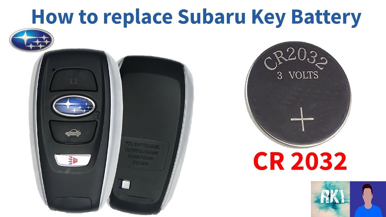 How to replace Subaru Key Fob battery 2014-2020 - YouTube