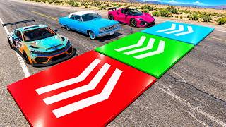 🔥 Gimmick Pads Keep Getting MORE INSANE! Which Car Will Survive? screenshot 3