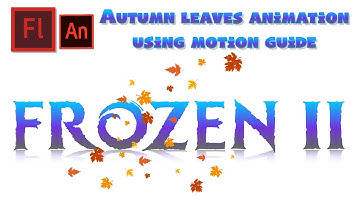 How Animate Autumn Leaves Using Motion Guide | Adobe Flash Animation Tutorial (Animate)