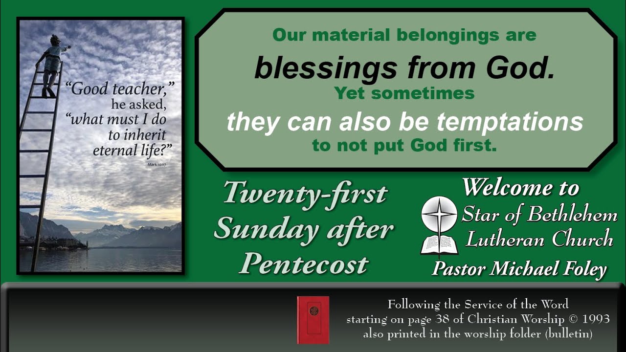 2024 October 13 — Twenty-First Sunday after Pentecost - YouTube