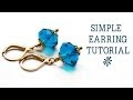 Simple earring tutorial - jewelry making