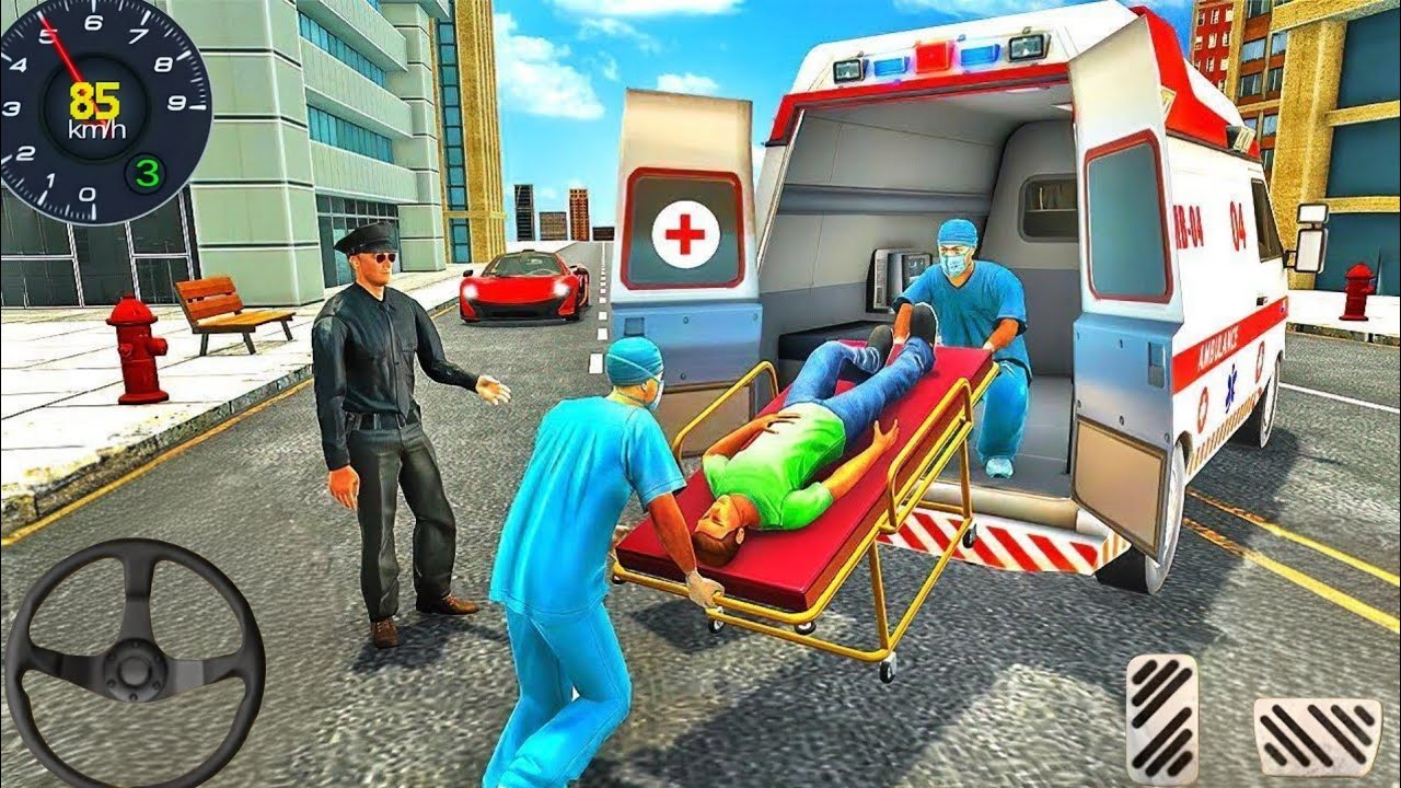 US Ambulance Emergency Rescue Similator 2025 - Real 911 Ambulance Game - Rescue Simulator Games