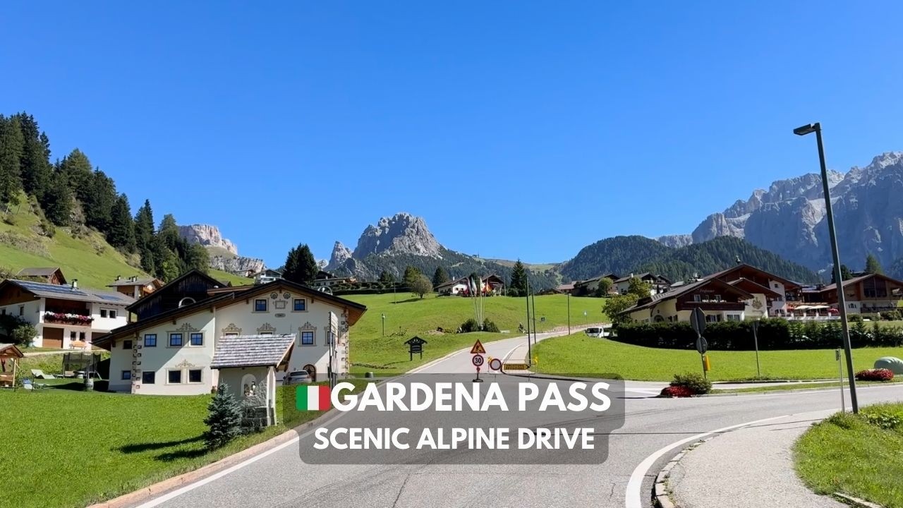 🇮🇹Santa Cristina Valgardena→Passo Gardena, Dolomites | Scenic Alpine Drive | Sep 18th | Südtirol, IT