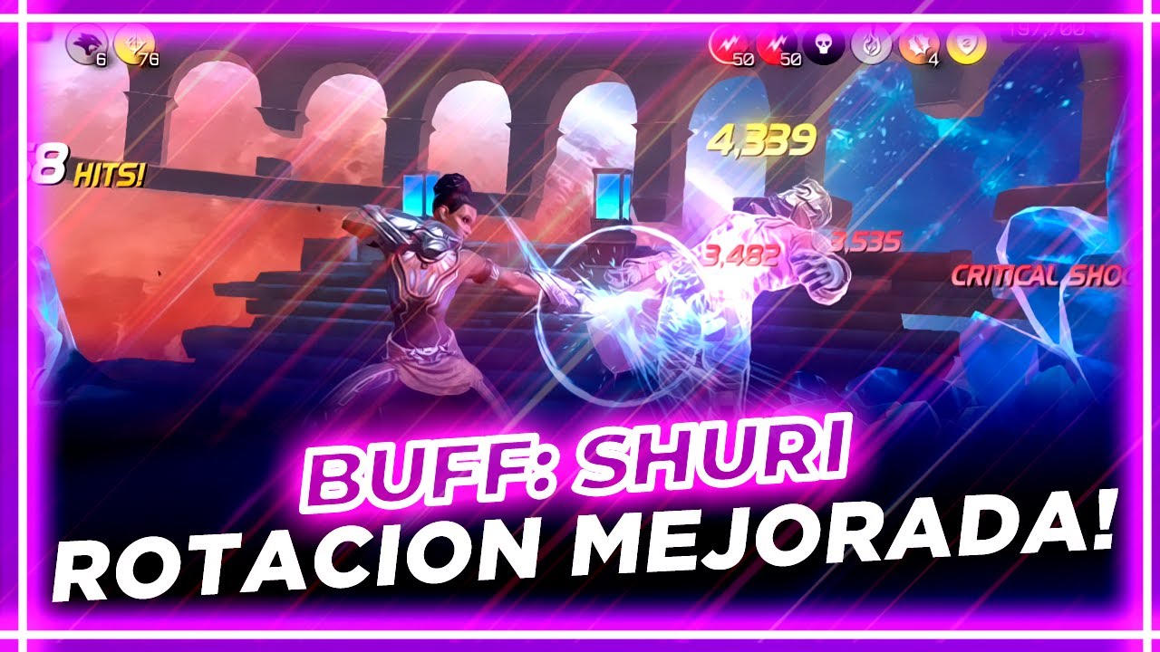 BUFF SHURI - Shock Todo el Tiempo | marvel batalla mcoc