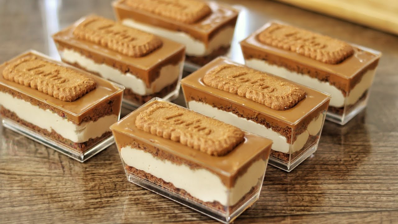 verrines spéculoos crème fromage | تحلية راقية بزبدة اللوتس و كريمة الجبن
