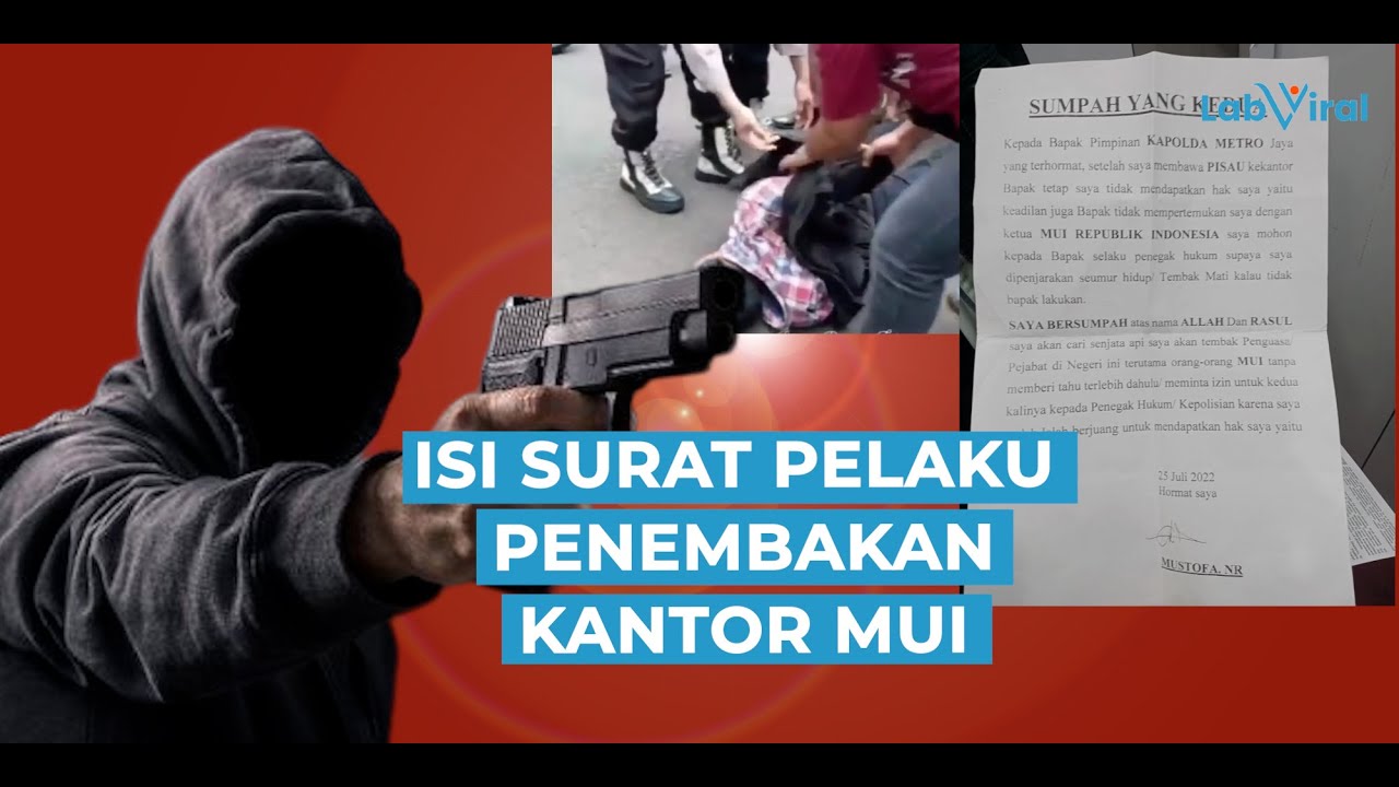 Begini Isi Surat Pelaku Penembakan Kantor MUI, Tuntut Keadilan hingga Minta Dipenjara Seumur Hidup