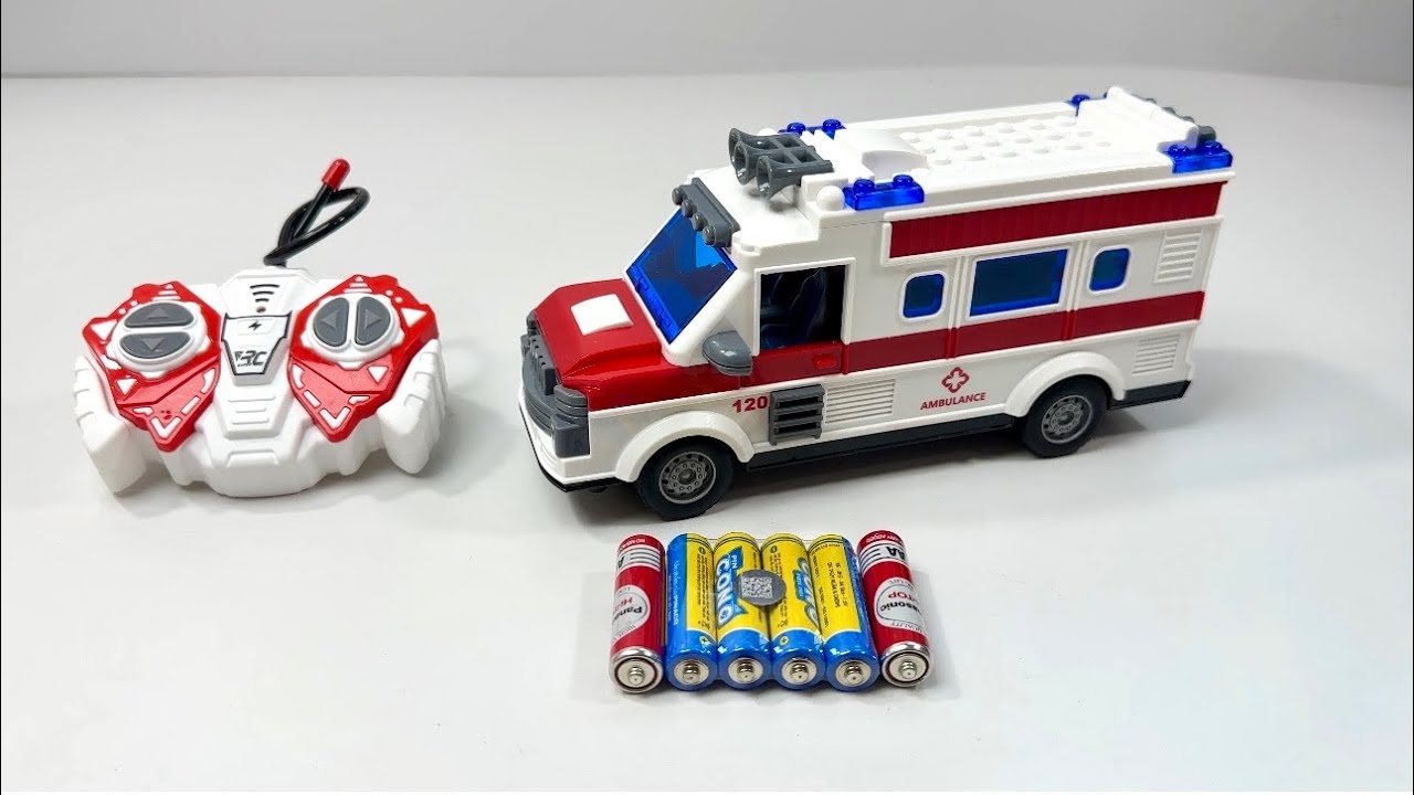 Unboxing Remote Control Medical Ambulance, RC Police Car, Balance car, Electric Insect