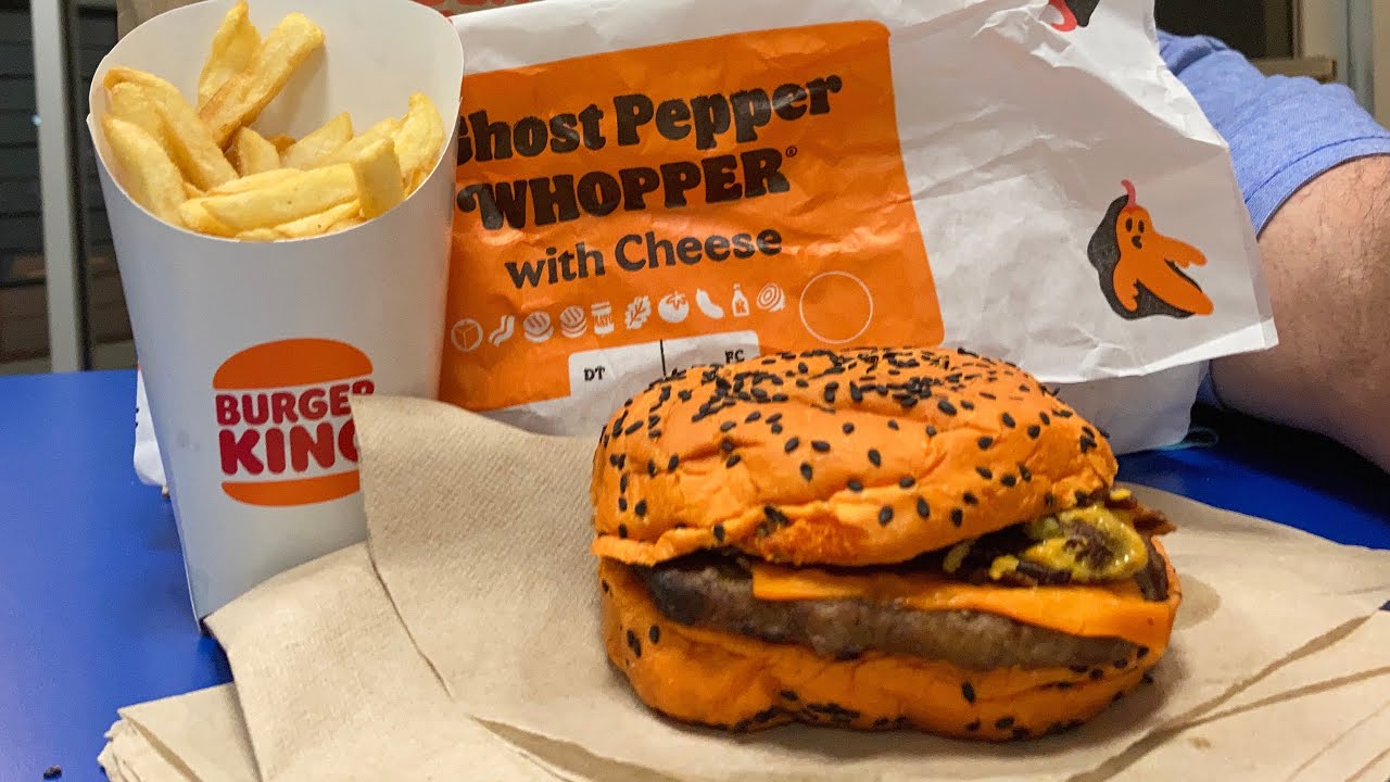 Burger King’s Ghost Pepper Whopper Review! Is it really hot, spicy? BK