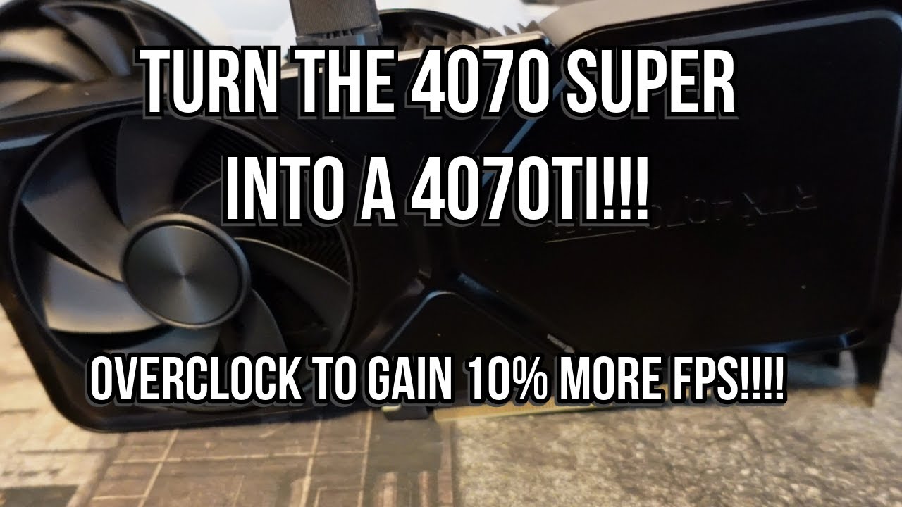 You can overclock the 4070 SUPER to match 4070ti gaming performance!!!!