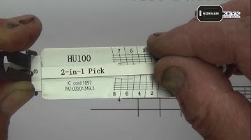 Demo operation video of Lishi tool HU100  2-in-1 Auto Pick and Decoder