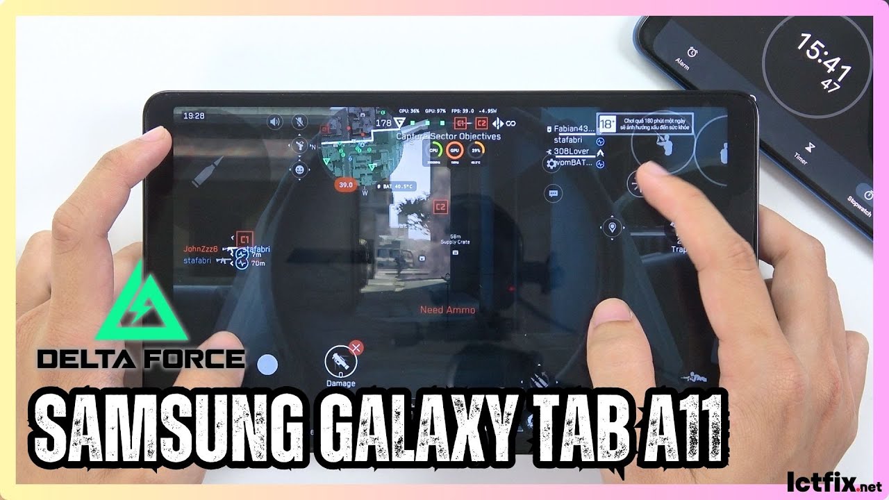 SAMSUNG GALAXY TAB A11 DELTA FORCE Gaming Test | Helio G99 | 90Hz Tablet Performance
