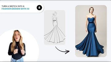 From Sketch to Fashion Design with AI - AI Sketch to Real Clothing Design Generator