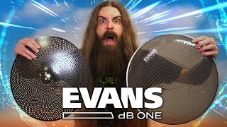 Evans dB One - Reduced Volume Drumheads & Cymbals