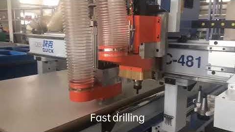 Automatic Tool Change Nesting CNC Router With 9V Boring Head For Driling
