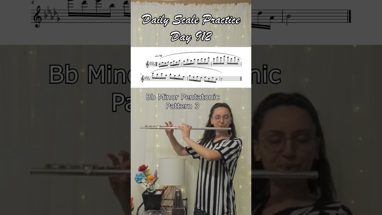 Daily Scale Practice: Day 912 #flute #flutepractice #flutescales